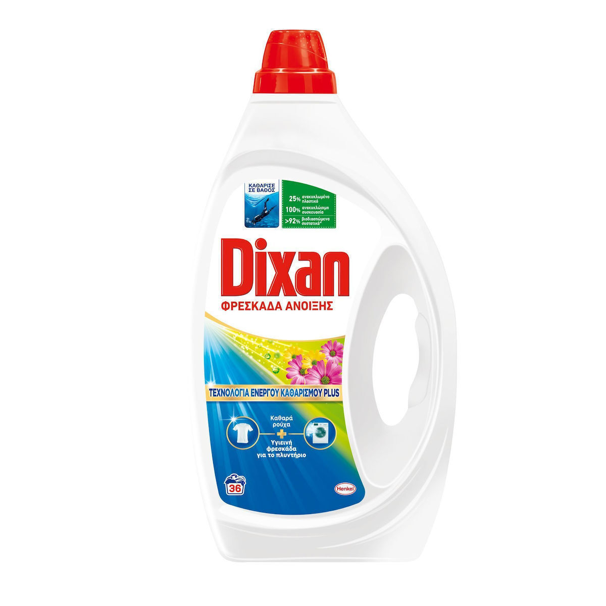 DIXAN ΥΓΡΟ ΑΠΟΡΡΥΠΑΝΤΙΚΟ ΠΛΥΝΤΗΡΙΟΥ 25ΜΕΖ 1650ML