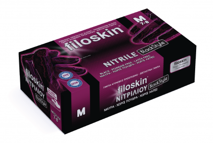 ΓΑΝΤΙΑ FILOSKIN ΝΙΤΡΙΛΙΟΥ BLACKSTYLE ΧΩΡΙΣ ΠΟΥΔΡΑ