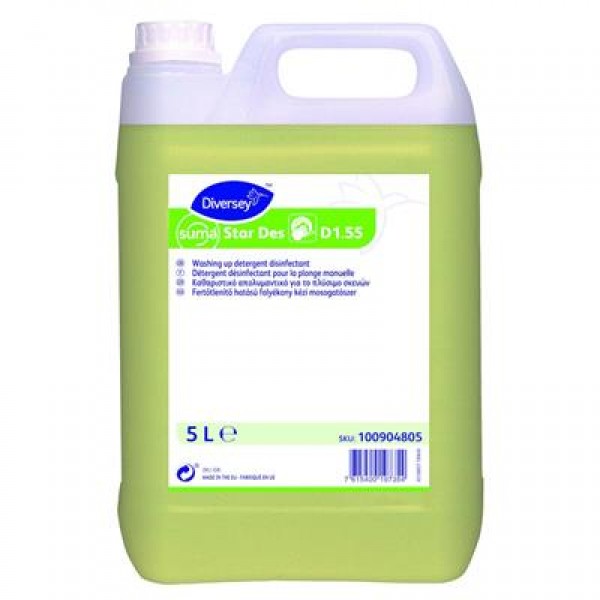 DIVERSEY SUMA STAR DES D1.55 ΚΑΘΑΡΙΣΤΙΚΟ-ΑΠΟΛΥΜΑΝΤΙΚΟ ΣΚΕΥΩΝ  5lt