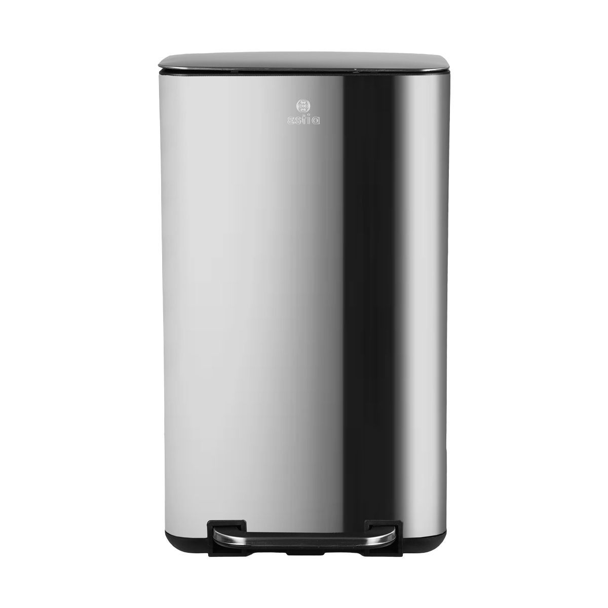 ESTIA CUBIC SOFT CLOSE  INOX ΚΑΔΟΣ ΑΠΟΡΡΙΜΑΤΩΝ 30LT