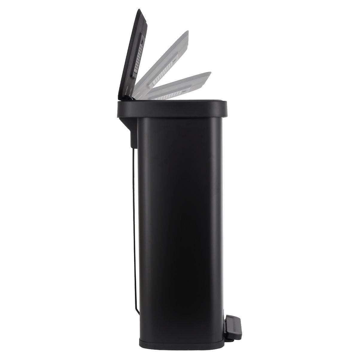 ESTIA FLATOP ΜΑΤ SOFT CLOSE ΚΑΔΟΣ ΑΠΟΡΡΙΜΑΤΩΝ ΜΑΥΡΟΣ 70LT - Image 2