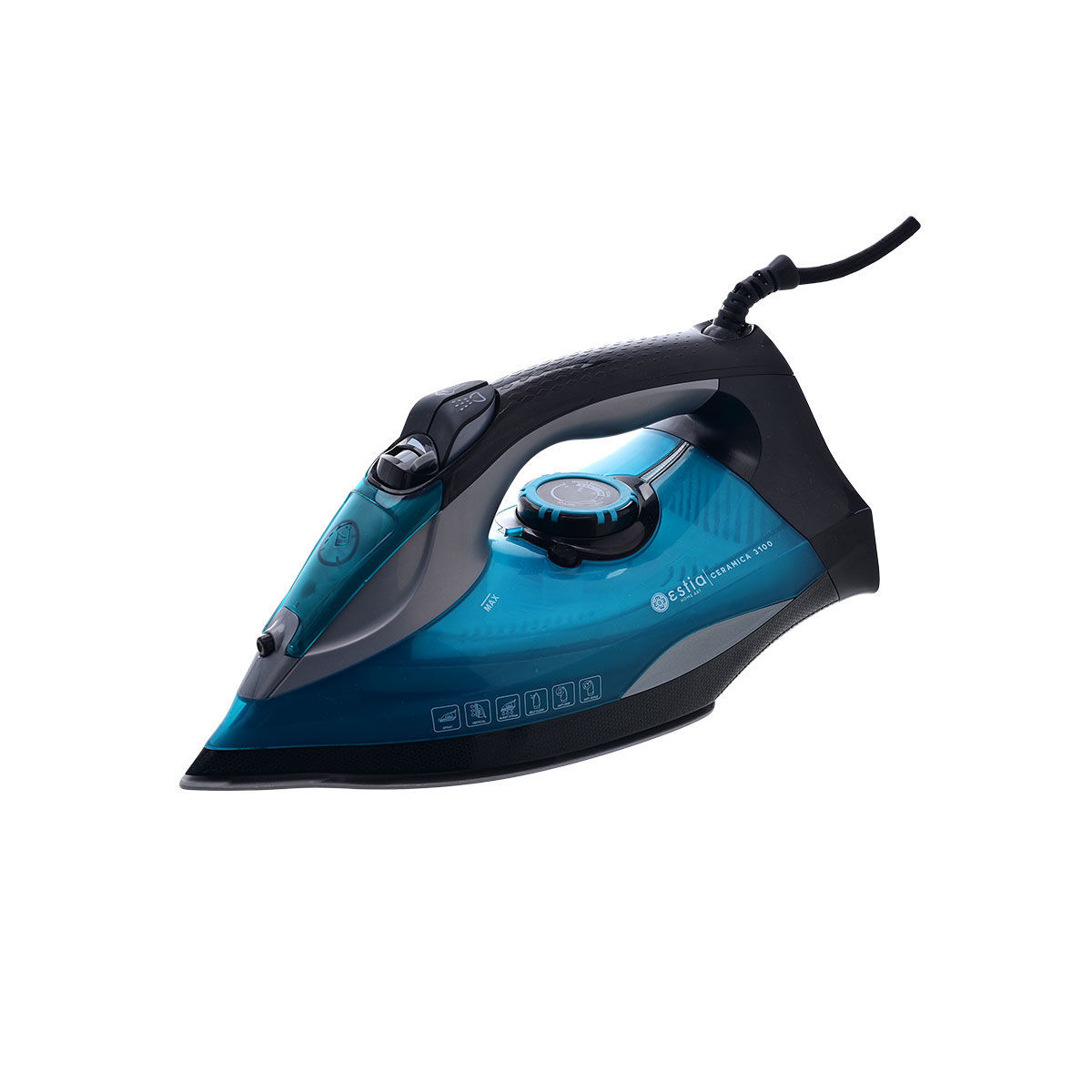 ESTIA CERAMICA ΣΙΔΕΡΟ ΑΤΜΟΥ  ΜΕ ΚΕΡΑΜΙΚΗ ΠΛΑΚΑ 3100w