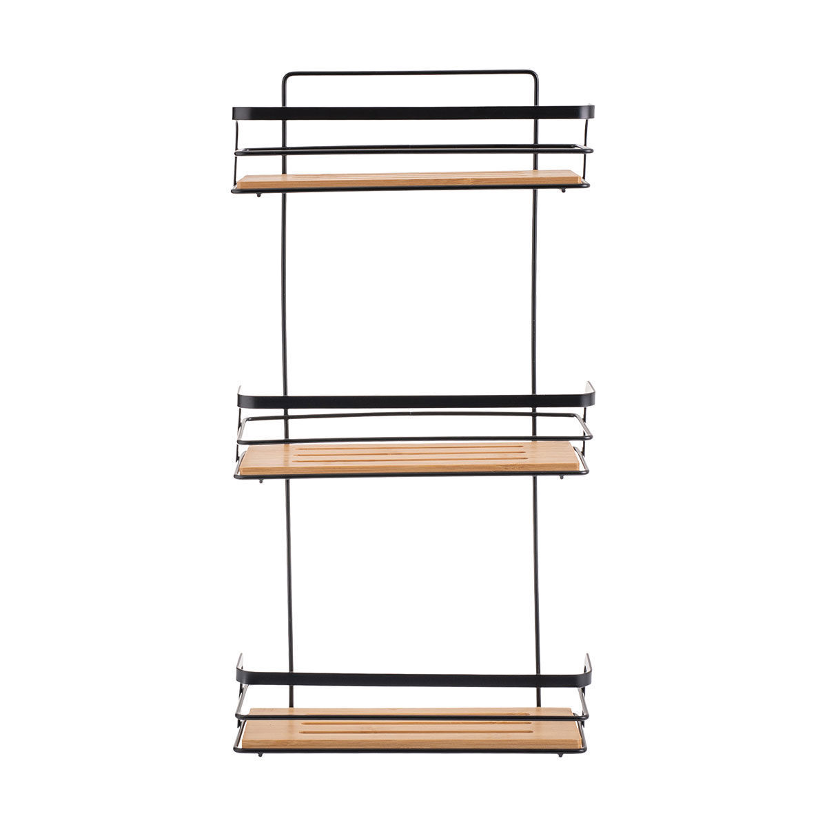 ESTIA ΕΤΑΖΕΡΑ BAMBOO ESSENTIALS ΜΕΤΑΛΛΙΚΗ ΙΣΙΑ 3 ΘΕΣΕΩΝ 25.5x10.5x49cm ΜΑΥΡΗ - Image 2