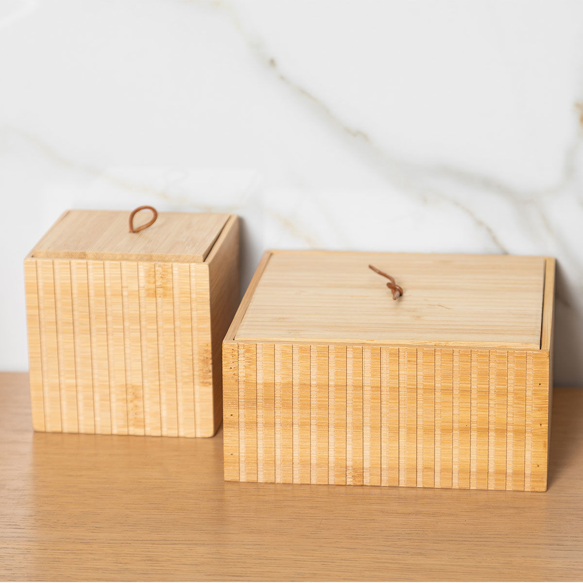ESTIA ΚΟΥΤΙ ΑΠΟΘΗΚΕΥΣΗΣ ΚΑΙ ΟΡΓΑΝΩΣΗΣ BAMBOO ESSENTIALS 15x15x7cm - Image 4