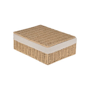 ESTIA ΚΟΥΤΙ ΑΠΟΘΗΚΕΥΣΗΣ ΚΑΙ ΟΡΓΑΝΩΣΗΣ BOTANICA 32x24x12cm ΜΕ ΕΣΩΤΕΡΙΚΗ ΕΠΕΝΔΥΣΗ ΚΑΙ ΚΑΠΑΚΙ