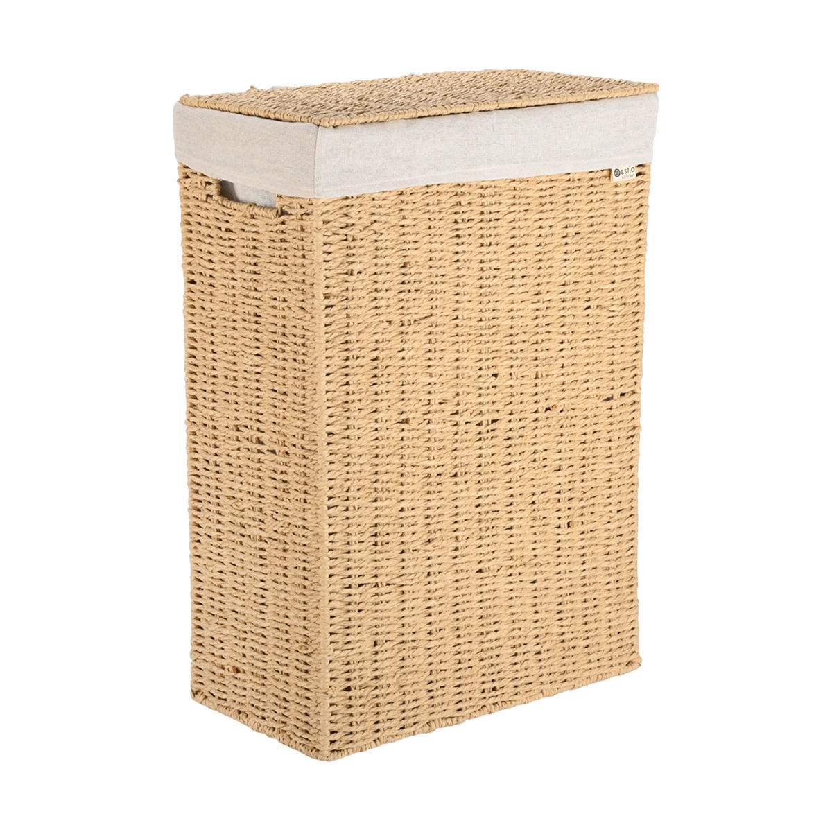 ESTIA ΚΑΛΑΘΙ ΑΠΛΥΤΩΝ BOTANICA 38x22x55cm ME ΕΣΩΤΕΡΙΚΗ ΕΠΕΝΔΥΣΗ ΚΑΙ ΚΑΠΑΚΙ ΟΡΘΟΓΩΝΙΟ - Image 2