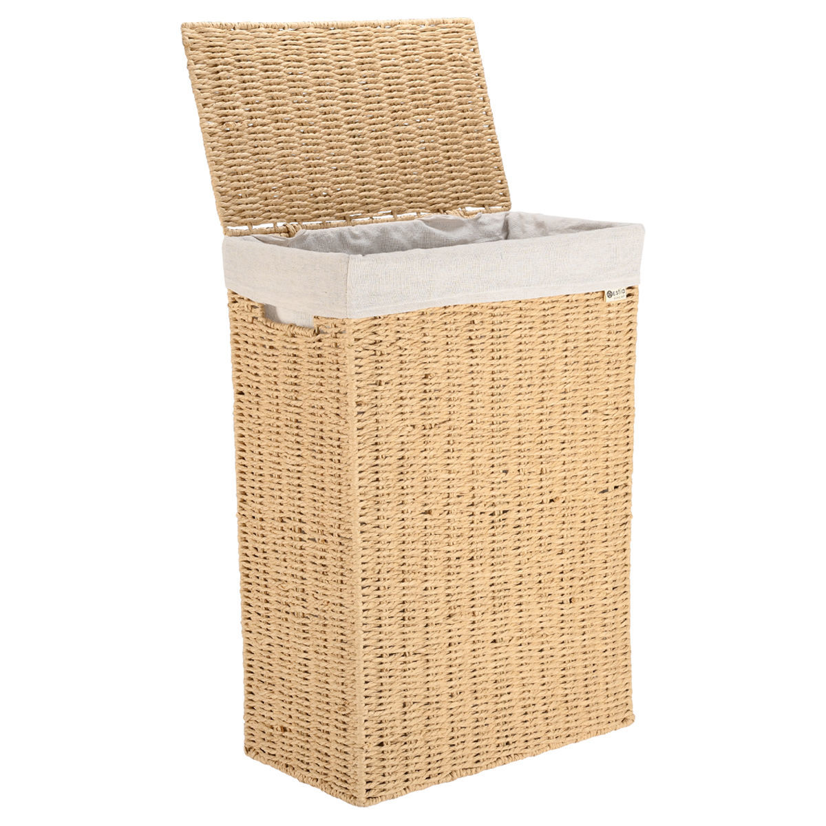 ESTIA ΚΑΛΑΘΙ ΑΠΛΥΤΩΝ BOTANICA 38x22x55cm ME ΕΣΩΤΕΡΙΚΗ ΕΠΕΝΔΥΣΗ ΚΑΙ ΚΑΠΑΚΙ ΟΡΘΟΓΩΝΙΟ - Image 3