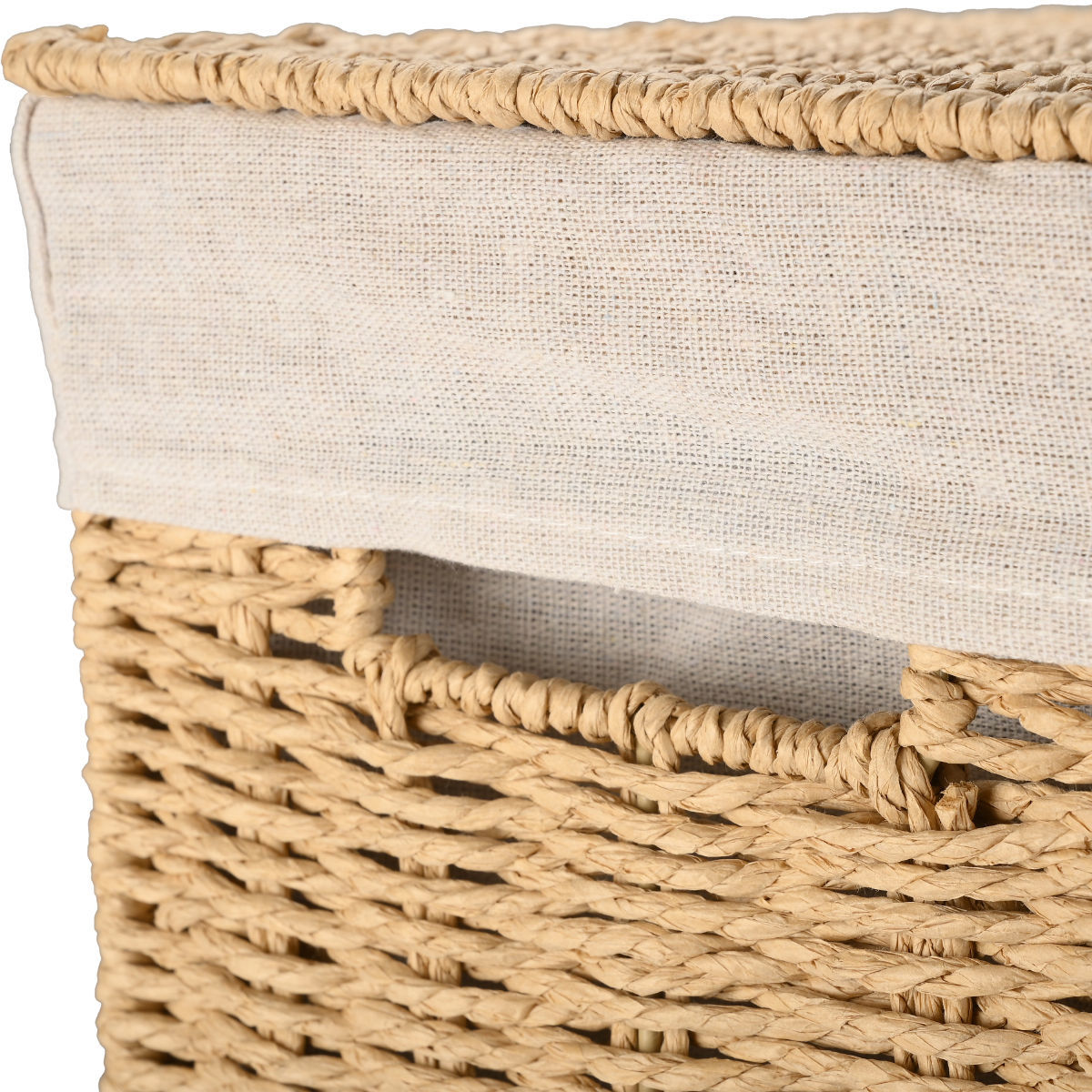 ESTIA ΚΑΛΑΘΙ ΑΠΛΥΤΩΝ BOTANICA 38x22x55cm ME ΕΣΩΤΕΡΙΚΗ ΕΠΕΝΔΥΣΗ ΚΑΙ ΚΑΠΑΚΙ ΟΡΘΟΓΩΝΙΟ - Image 5