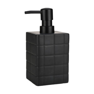 ESTIA ΑΝΤΛΙΑ ΣΑΠΟΥΝΙΟΥ TILES ΚΕΡΑΜΙΚΗ 450ml 7.5x15cm ΜΑΥΡΗ