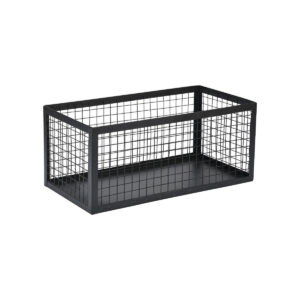 ESTIA ΚΑΛΑΘΙ ΑΠΟΘΗΚΕΥΣΗΣ ΚΑΙ ΟΡΓΑΝΩΣΗΣ CAGE ΜΕΤΑΛΛΙΚΟ 23.5x15x11cm ΜΑΥΡΟ
